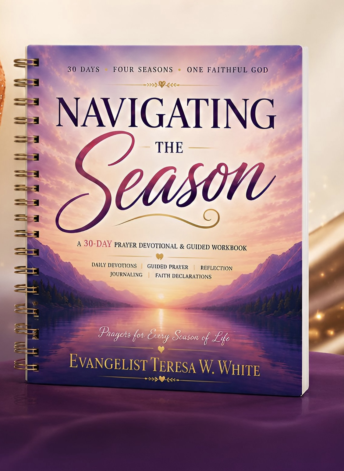 Navigating the Season: A 30-Day Prayer Devotional and Guided Workbook by Evangelist Teresa W. White