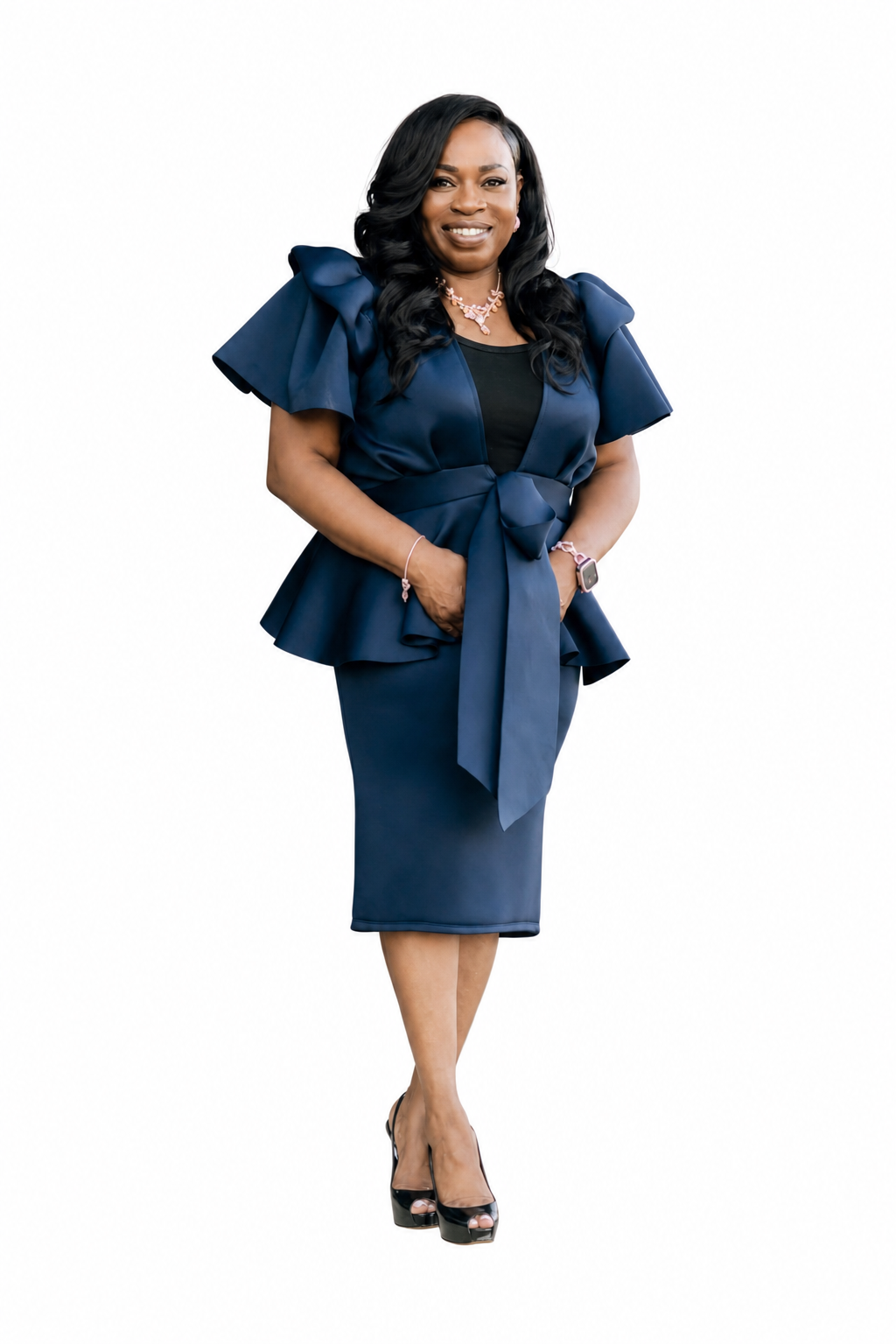 Evangelist Teresa Walton-White in a navy suit on a clean white background
